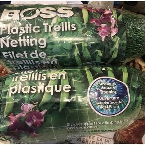 4 - ROSS  Green Trellis Netting 5 x 50 ft Heavy Duty Garden Trellis Netting